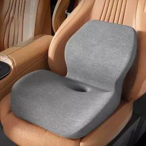 차량 장거리 방석 자동차 쿠션 시트 장거리운전 허리 1인용 쿠션  스페이스 그레이 6cm