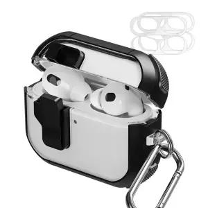 에어팟 프로3 잠금 케이스 범퍼락 + 철가루 방지 스티커 2p 세트 분실 방지 투명