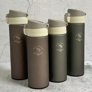 아폴로 원터치 텀블러 보온보냉병 400 480ml 국산 스텐 진공 물병 차통