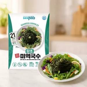 [해미푸드] 함초 참 미역국수 180g 10봉(비빔소스5개 + 메밀소스5개)