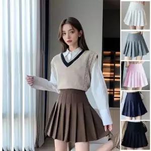 여성 베이직 플리츠 치마 속바지 테니스 스커트