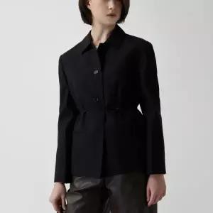 [롯데백화점]쥬크 울 블렌디드 벨티드 헤링본 자켓  Z254MSF008