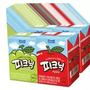 매일유업 피크닉 사과 청포도 200ml 48팩 혼합 구성 어린이 음료수 주스