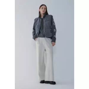 [VOV](김해점)보브 울 부클 후드 구스 다운 베스트 (7155417012)