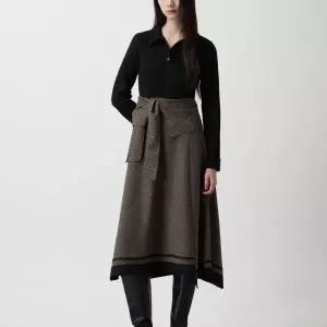 [롯데백화점]쥬크 저지 믹스 체크 스트랩 원피스 Z254MSE014