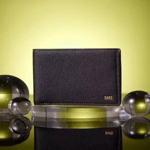 닥스 액세서리 26SS [슬림반지갑][SOFT TWOTONE][소프트 투톤] 블랙 브라운 컬러 콤비 DAKS 로고 DBWA6E70