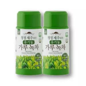 다농원 청정제주담은 유기농가루녹차 40gx2개