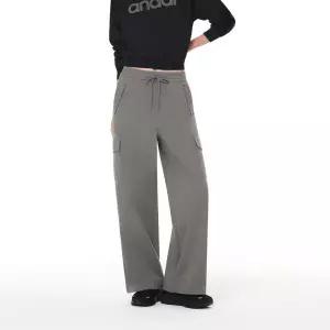 안다르. 에어리핏 기모 세미와이드 카고 팬츠 - 숏 AOFPT-22