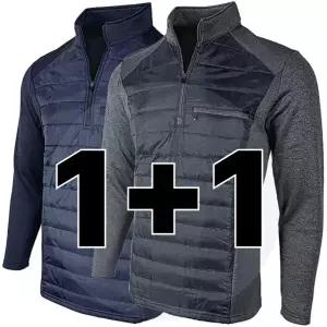 원 플러스 원 겨울 기모 남자 긴팔 작업복 상의 BTR716 등산 작업티 티셔츠 기능성 남성 집업