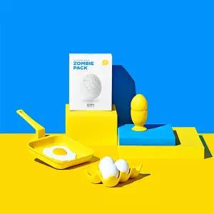 좀비뷰티 좀비팩 1BOX (8회분) / 주름개선/ 계란흰자팩/브러쉬 포함 