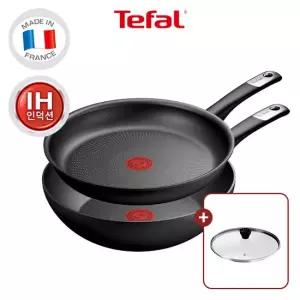 [레온뚜껑28CM증정] 테팔 인덕션 퍼펙트터치 2종(팬28+웍28)