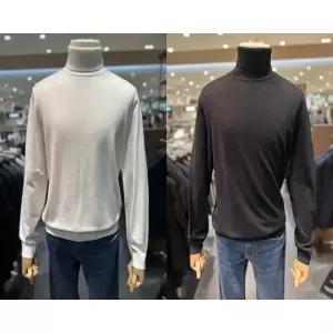 [롯데백화점]리얼지오지아 [25FW] 남성 워셔블 모달 메리노울 터틀넥 니트 4컬러 ADG1EU1901