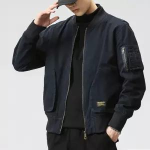 밀리터리 오버핏 항공점퍼 바람막이 블루종 자켓 3가지 색상