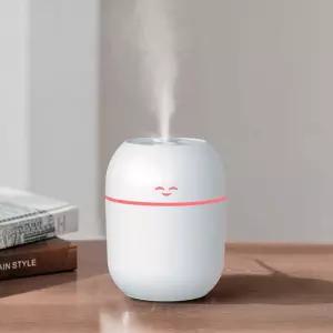 귀여운 스마일 디자인 개인용 책상 거실 LED 가습기
