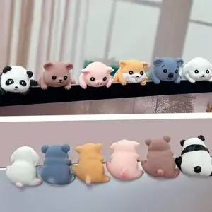 차량 대시보드 소품 귀여운 인테리어 피규어 자동차 대시보드 인형 모니터 미니피규어 데스크탑 곰인형