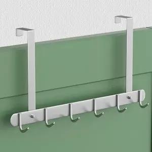 방문걸이 스텐레스 롱 도어훅 6구 8구 /가방 모자 소품 후크 걸이 방문행거 