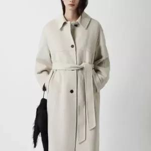 [롯데백화점]쥬크 셔츠카라 벨티드 핸드메이드 코트 Z254MSG540