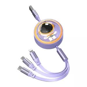 우주비 멀티 충전 케이블 3in1 릴 타입