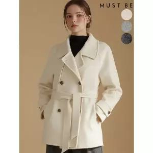[하프클럽/머스트비]여성 벨티드 더블 하프 울코트