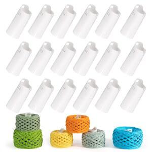 에코케이 전기 실 와인더 M1용 18개 볼 튜브, 깔끔하게 보관할 수 있는 재사용 가능한 ABS 케이크 튜브 및 엉킴 없는 뜨개질/크로칭 액세서리