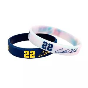 스포츠건강팔찌 1개 실리콘 팔찌 농구 선수 야외 스포츠 고무 탄성 신축성 용 패션 선물 색바램 방수 손목