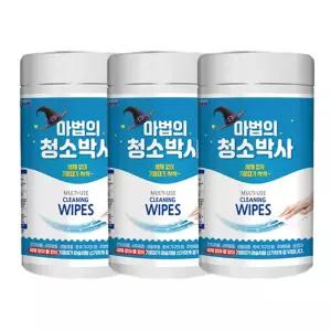 KR리빙 유한그린텍 마법의 청소박사 찌든때 기름때 청소용 대용량 150매(150mm x 180mm) 3개