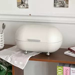 모먼트 라운드 크림 브레드박스 다용도 철제 인테리어 집들이 선물 영양제 물티슈 약통정리함