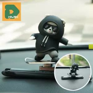 차량용 장식인형 피규어 흔들 캐릭터 소품 액세서리 모형 튜닝 슬라이드 동물 움직이는 대시보드 곰 실내