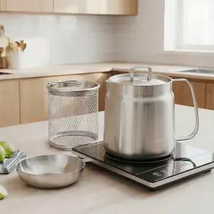 셰프라인 멀티팟 304 스테인레스 2L 면삶는냄비 인덕션 어묵탕 파스타