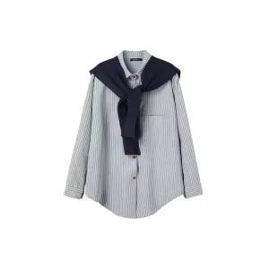 [LAP](강남점)스트라이프 숄세트셔츠 AS1WB140