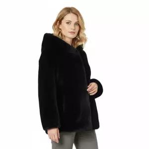 {매장정품} 라벨르by신영모피 페이크퍼 무스탕 라인트리밍 후드자켓 1192695