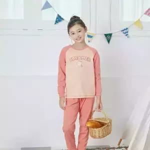 수아팜 여아 핑크 드리머 코튼 긴팔 내의 세트