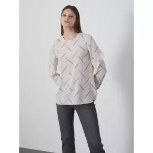 [올리비아로렌]라운드프린트블라우스VOCNL0L8311