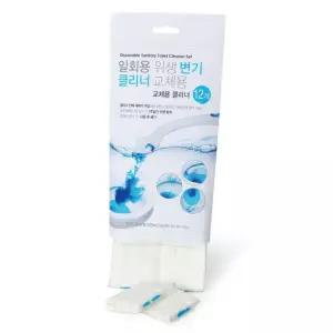 일회용 클리너 교체용 변기 위생 리필 12개입