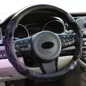 자동차 대형트럭 버스 핸들커버 A타입 벌집그립 카바 차량용 열선 극세사 가죽 화물차