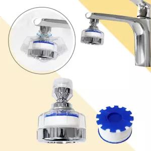 욕실 세면기 수도꼭지 녹물제거 회전형 필터헤드 정수필터 리필필터 1개
