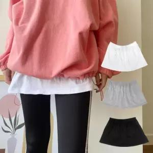 엔비 무료배송 무지레이어드티 페이크 레이어드 면 티셔츠 스커트