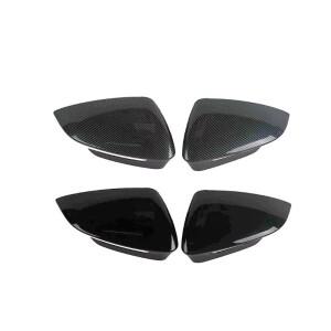 아우디 호환 Q4 e-tron F4 스포트백 2022~2026호환  자동차 미러 커버 ABS 카본 파이버 블랙  후방 스티커