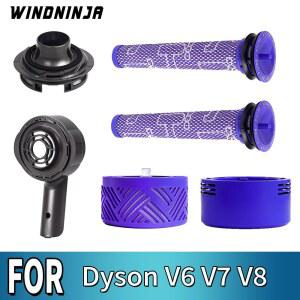 다이슨 V6 V7 V8 무선 진공청소기 액세서리 모터 커버 프리 필터 포스트 필터 키트용 HEPA 필터 모터 후면 커버 부품