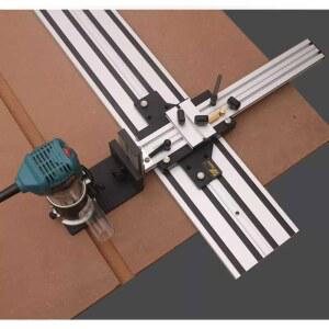 지그 목공 레일 목공용 위치 조기대레일 홈파기 트리머 다기능 원형 플레이트 고정