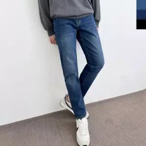 2L- SIN 801 남자 빅사이즈 스판슬림 일자청바지 3컬러-피치기모안감