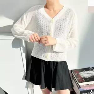 2L-CBB 1040 여자썸머펀칭긴팔니트가디건