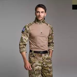 KSS 1012 남자 밀리터리 컴뱃셔츠 택티컬 아웃도어 집업 전술 긴팔 티셔츠