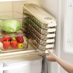 냉동실정리용기 만두 송편 가정용 밀폐통 보관함 냉동