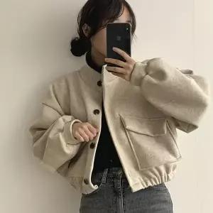 여성 패션 모던한 가오리핏 크롭 코트 LK-J041