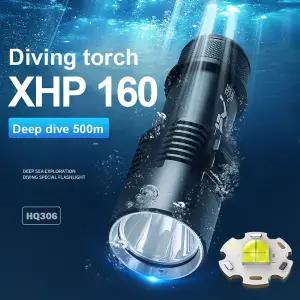 XHP 160 전문 다이빙 손전등 고전력 Led 손전등 IPX8 다이빙 라이트 수중 라이트 스쿠버 방수 Ligh
