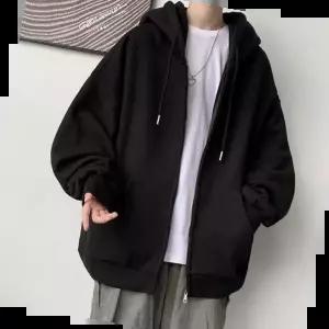 간절기아우터 남자 2컬러 데일리룩 오버핏 간절기 후드집업 자켓