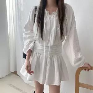 젤네시 프릴 셔링 미니원피스 