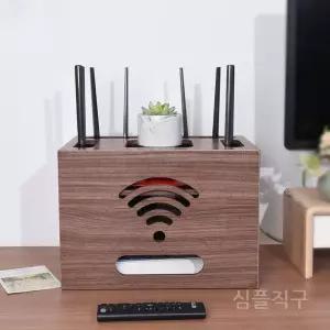 와이파이정리함 티비선정리함 공유기가리개 숨기기 상자 보관 공유기함 나무 정리 원목 셋톱박스 우드