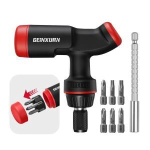 게인스런 T형 라쳇 드라이버 세트(소켓 포함) 및 S2 FIXEDGE 멀티 비트(핸들 내장형), 가정용으로 적합